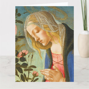 CARTE VIRGIN ADORER DORMIR CHRIST ENFANT