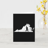 Carte Virginia Bigfoot Sasquatch Funny Appalachian Men K (Fleur jaune)