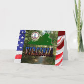 Carte Virginia Map State Seal Image Anniversaire du text (Devant)