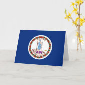 Carte Virginian Flag, Flag of Virginia (Fleur jaune)