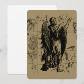 Carte Virgo Constellation Hevelius 1690 23 août 22 septe (Devant / Derrière)