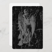 Carte Virgo Constellation Hevelius 1690 Vintage (Devant / Derrière)