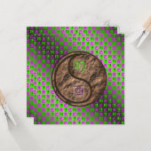 Carte Virgo & Earth Rooster (Devant/Arrière en situation)