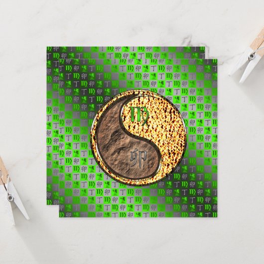 Carte Virgo & Fire Rabbit (Devant/Arrière en situation)