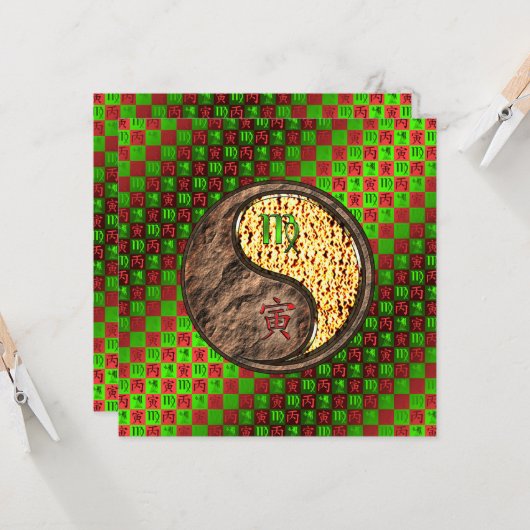 Carte Virgo & Fire Tiger (Devant/Arrière en situation)