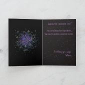 Carte Virgo Happy Birthday Gold Sign & Constellation (Intérieur)