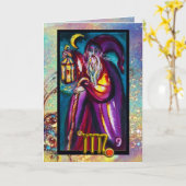 CARTE VIRGO HERMIT TAROT ASTROLOGIE ZODIAC ANNIVERSAIRE (Fleur jaune)
