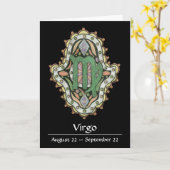 Carte Virgo Khamsa (Fleur jaune)