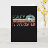 Carte Virtual Reality Funny VR Retro Sunset Gift Gaming (Fleur jaune)