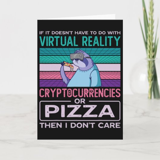 Carte Virtual Reality Vr Augmented Reality Ar Pizza Addi (Devant)