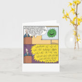 Carte Virus Humour (Fleur jaune)