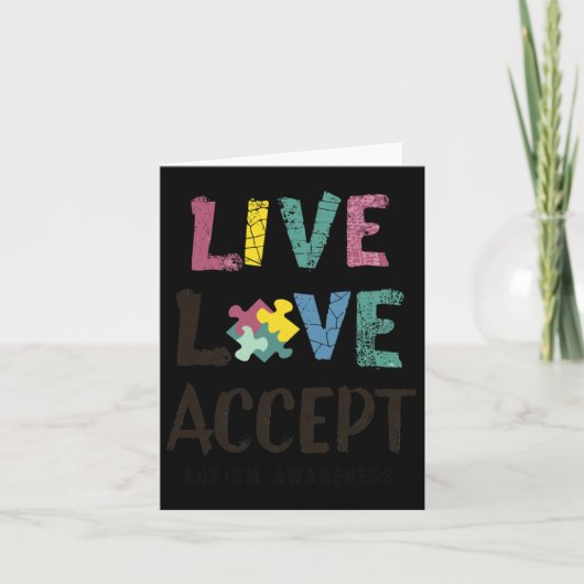 Carte Vis. Amour. Acceptez. - Un message des adeptes de (Devant)