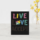 Carte Vis. Amour. Acceptez. - Un message des adeptes de (Fleur jaune)