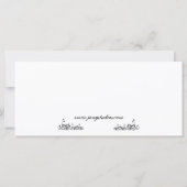 Carte Vis, rire, Signet d'amour (Dos)