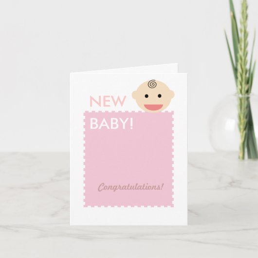 Carte Visage bébé (Devant)