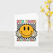 Carte Visage Bye Bruh Professeur Joyeux Jour De Sum De L (Fleur jaune)