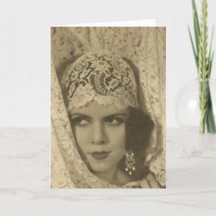 Carte Visage d'art déco