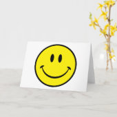 Carte Visage de bonheur (Fleur jaune)