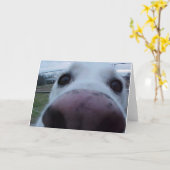 Carte Visage de chiot (Fleur jaune)