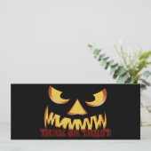 Carte Visage de citrouille 2 (Debout devant)