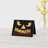 Carte Visage de citrouille 2 (Fleur jaune)