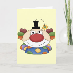 Carte Visage de clown doux
