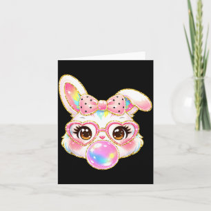 Carte Visage de Lapin Mignon pour Femmes Filles Enfants