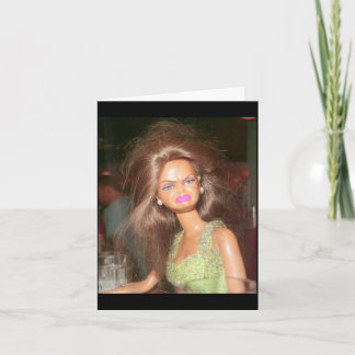 Carte Visage de poupée dégoûtant drôle mème hilarant sar
