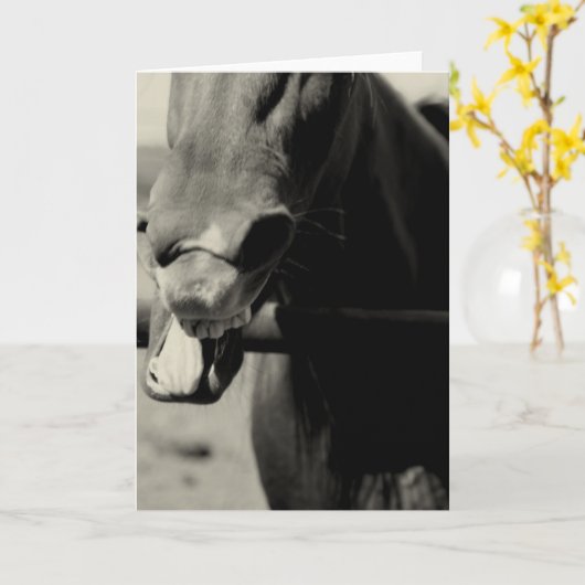 Carte Visage drôle (Fleur jaune)