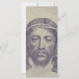 Carte Visage du Christ sur le voile de Sainte Véronique