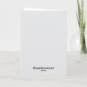 Carte Visage d'un colibri (Dos)