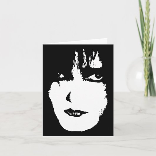 Carte Visage effrayant fantomatique (Devant)