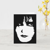 Carte Visage effrayant fantomatique (Fleur jaune)