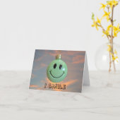 Carte Visage Sourire (Fleur jaune)