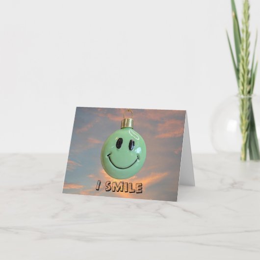 Carte Visage Sourire (Devant)