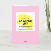 Carte Visage Sourire Fête des Mères (Dos)