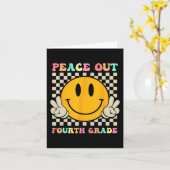 Carte Visage Sourire Paix Dehors Quatrième 4e Année Cl D (Fleur jaune)