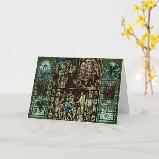 Carte Visages de Saint Patrick (Fleur jaune)