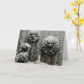 Carte Visages neigeux (Fleur jaune)