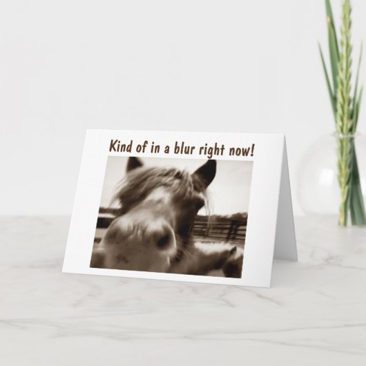 CARTE VISION BLURRED PARCE QUE **JE VOUS MANQUE** PAUVRE (Devant)