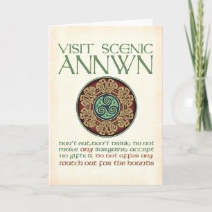 Carte Visit scenic Annwn Greeting Card