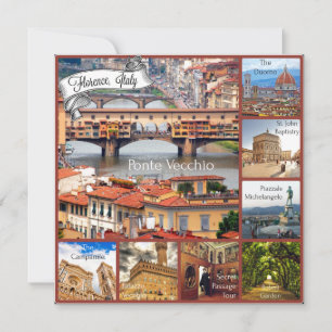 Carte Visite de Florence, Italie