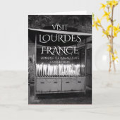 Carte Visite de Lourdes France (Fleur jaune)