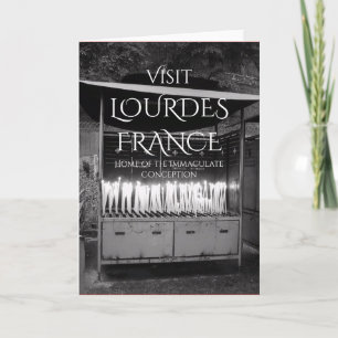 Carte Visite de Lourdes France