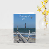 Carte Visite Du Phare Penser À Vous (Fleur jaune)