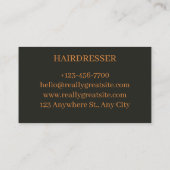 carte visite pour coiffeuse (Dos)