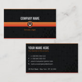 Carte visite - Professionnel informatique orange 2 (Devant / Derrière)