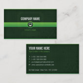 Carte visite - Professionnel informatique verte v1 (Devant / Derrière)