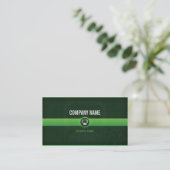 Carte visite - Professionnel informatique verte v1 (Debout devant)