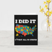 Carte Visité Tous Les 50 États (Fleur jaune)